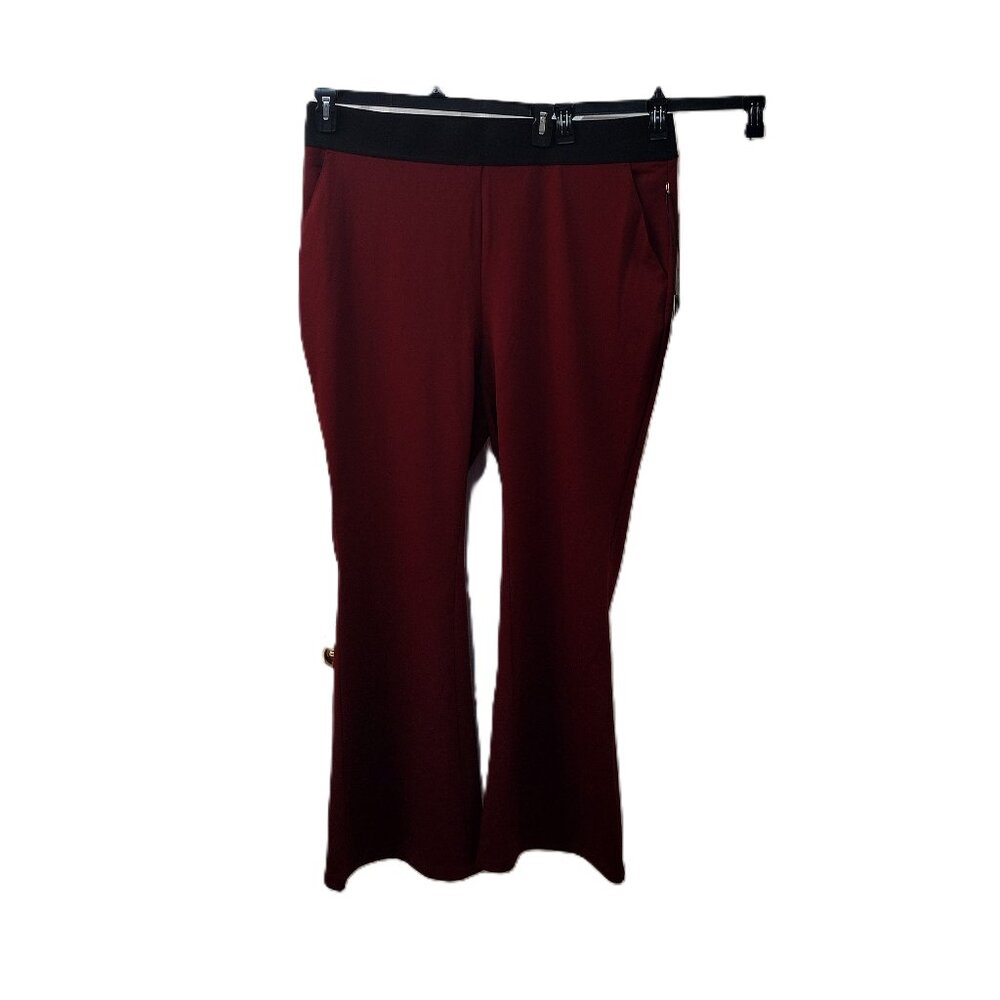 DG2 Diane Gilman: Pull-on Wide Leg Pants, Size 2X, Burgundy